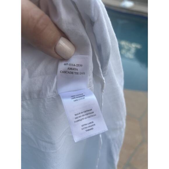 Rails Amaya Dress Cascade Tie Dye Blue White A Line Casual XL $188 - Picture 8 of 8